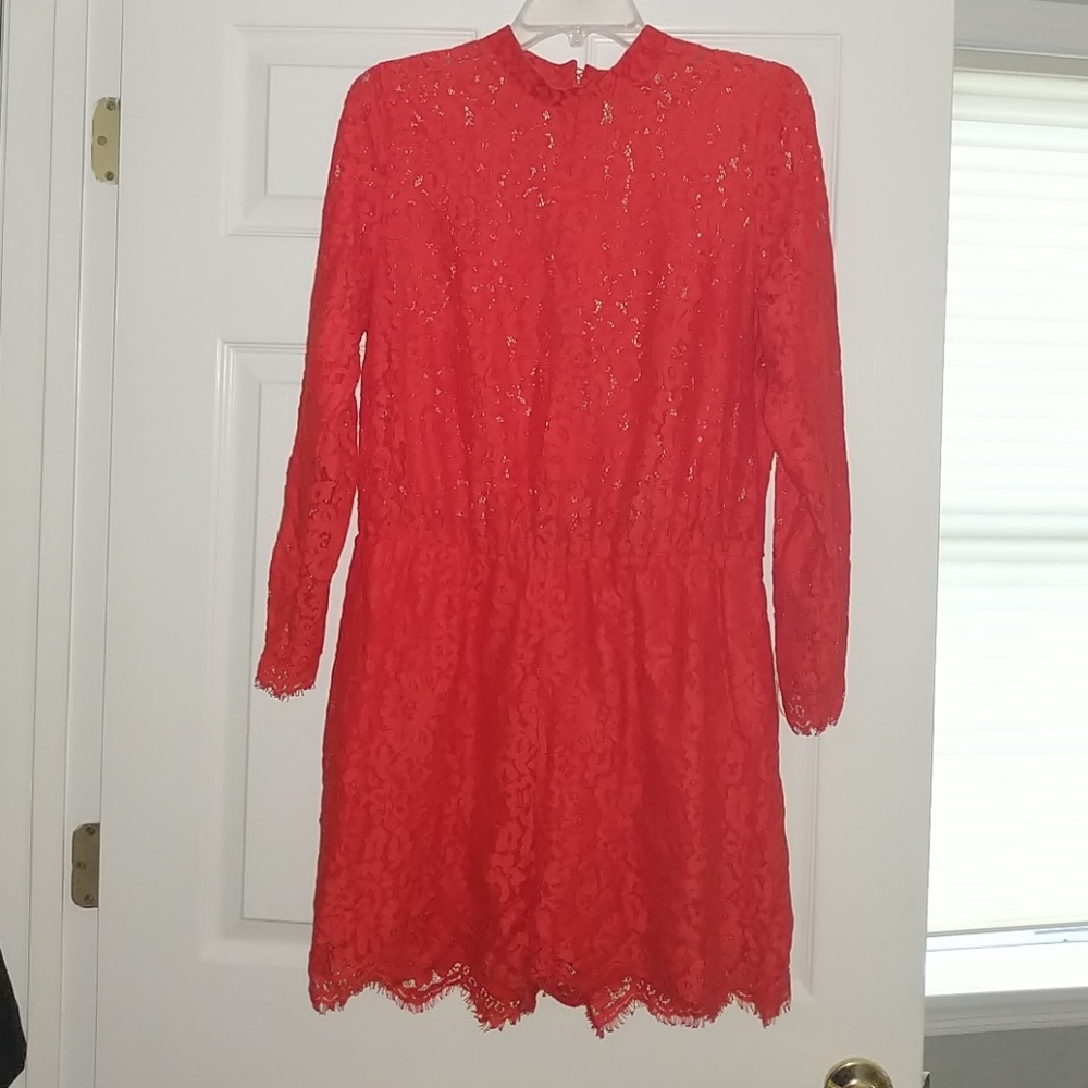 Red lace h&m jumper